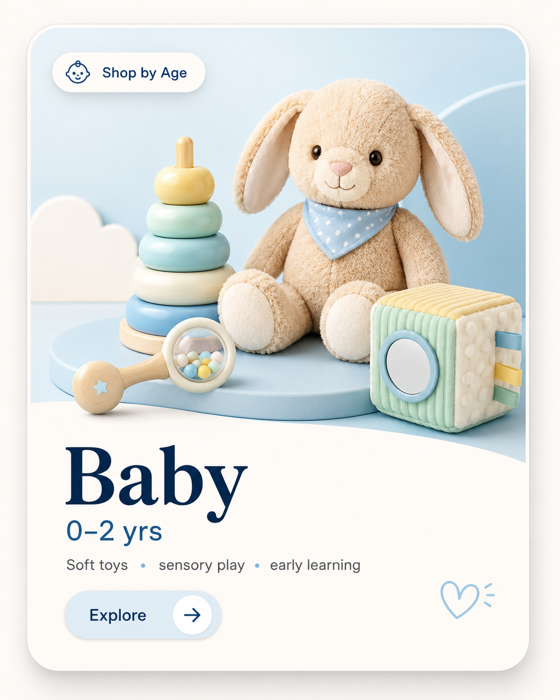Baby toys for ages zero to two