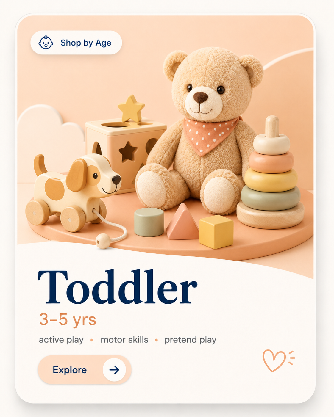 Toddler toys for ages three to five